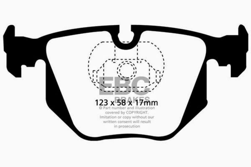 EBC 01-07 BMW M3 3.2 (E46) Ultimax2 Rear Brake Pads UD683