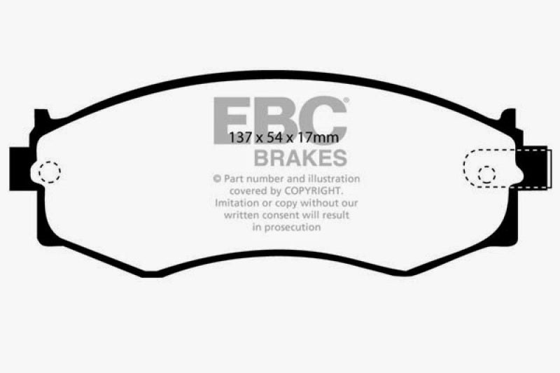 EBC 91-97 Infiniti G20 2.0 Redstuff Front Brake Pads DP3792C