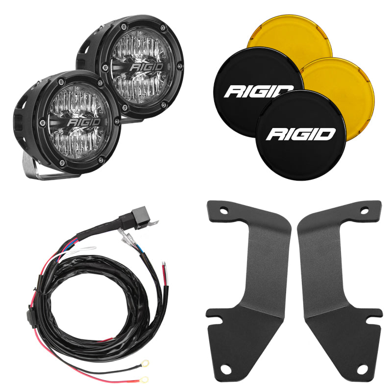 Rigid Industries 14-20 Toyota Tundra A-Pillar Light Kit w/4in. 360-Series Drive 46706