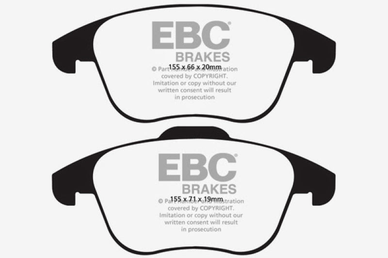 EBC 15-19 Audi Q3 2.0 Turbo Greenstuff Front Brake Pads DP21997