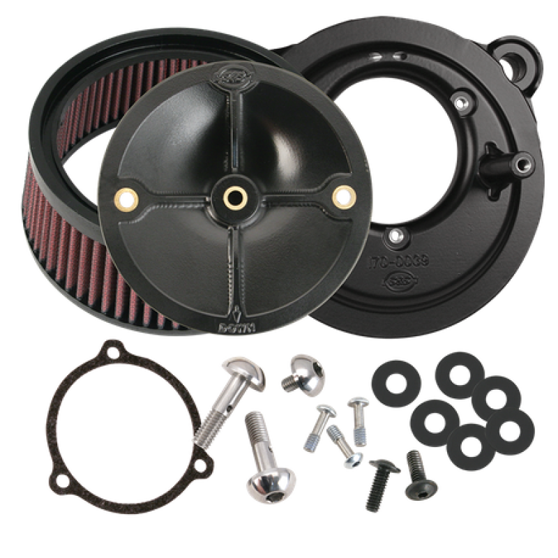 S&S Cycle 2008 Touring Stealth Air Cleaner Kit w/o Cover 170-0263