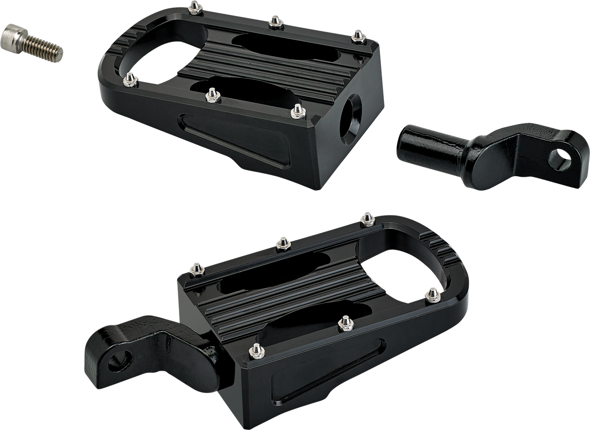 BILTWELL XL Step Footpegs - Black 7006-203-02