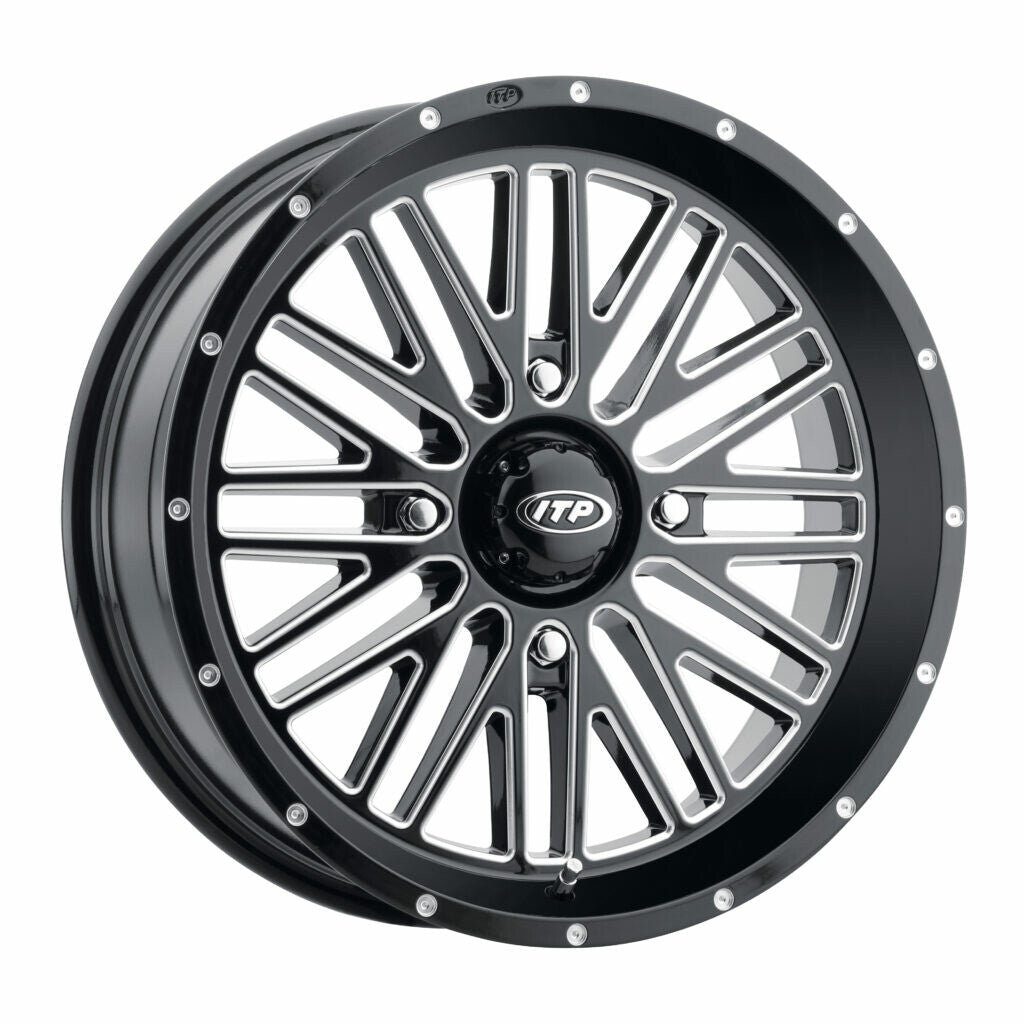 ITP Momentum Wheel Blk/Mac 14x7 4/156 5+2 (+30mm) 14MT113BX