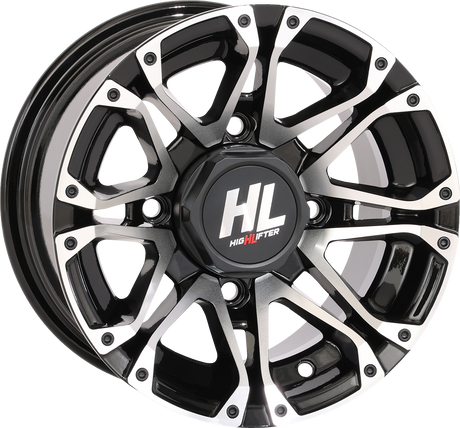 HIGH LIFTER Wheel - HL3 - Front/Rear - Gloss Black w/Machined - 12x7 - 4/110 - 4+3 (+10 mm) 12HL03-1110