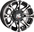 HIGH LIFTER Wheel - HL3 - Front/Rear - Gloss Black w/Machined - 12x7 - 4/156 - 4+3 (+5 mm) 12HL03-1156