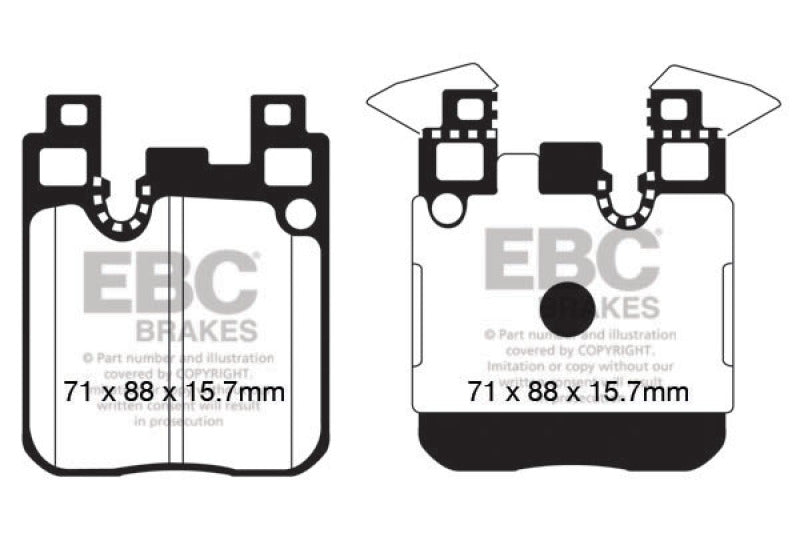 EBC 13-18 BMW 335i (F30) Bluestuff Rear Brake Pads DP52133NDX