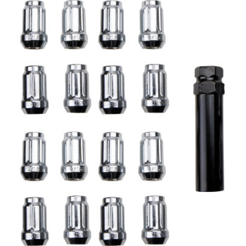 ITP Lug Nuts (Box of 20) w/ Key - 12x1.5 Splined 60 Deg Tapered - Chrome ALUG22BX