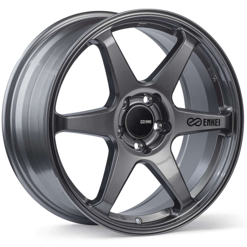 Enkei T6R 18x8.5 45mm Offset 5x100 Bolt Pattern 72.6 Bore Gloss Gunmetal Wheel 539-885-8045GM