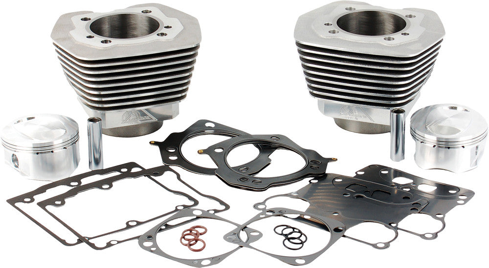 DELKRON Twin Cam Big Bore Cylinder Kit 96"-107" Natural W/Pistons D3134