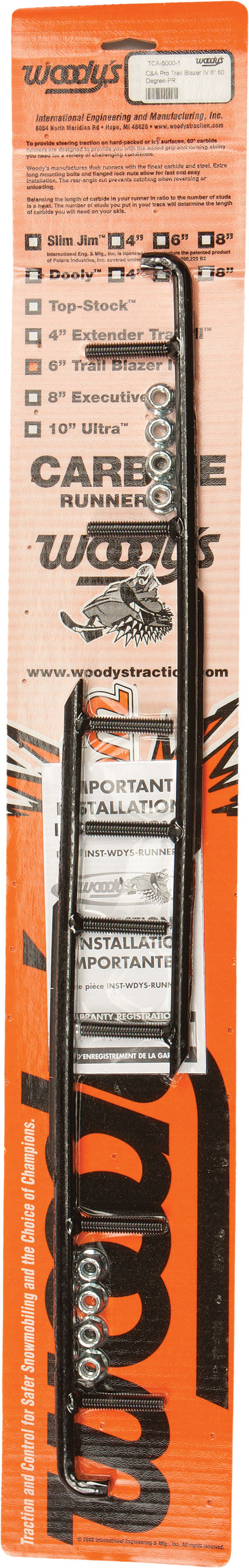 WOODYS 6" Carbide Runners Slydog TSL4-3200