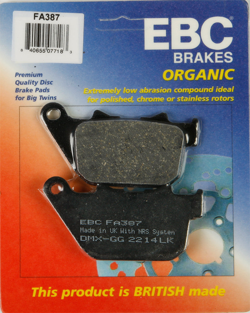 EBC Brake Pads Fa837 Organic FA387