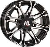 HIGH LIFTER Wheel - HL3 - Rear - Gloss Black w/Machined - 14x7 - 4/110 - 2+5 (-47 mm) 14HL03-1111