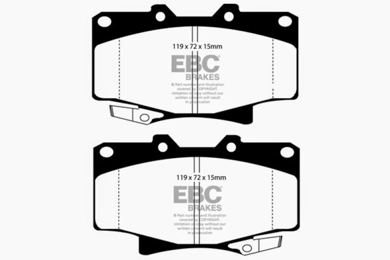 EBC 96-97 Lexus LX450 4.5 Yellowstuff Front Brake Pads DP4992R