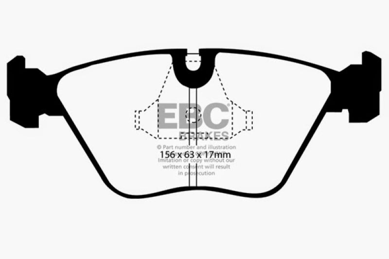 EBC 89-91 Audi 200 2.2 Turbo (ATE) Yellowstuff Front Brake Pads DP4689/2R