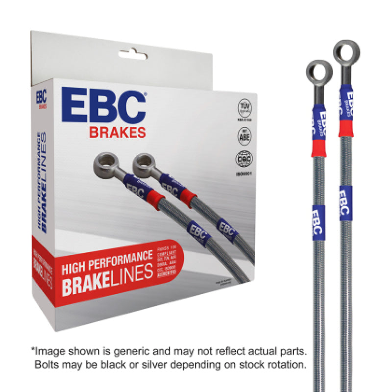 EBC 89-94 Nissan Maxima 3.0L (w/Rear Drums) Stainless Steel Brake Line Kit