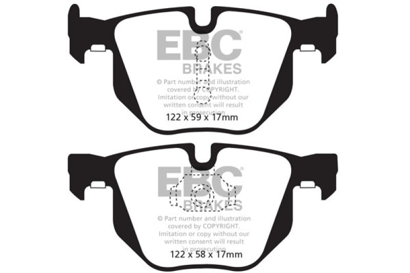 EBC 10-14 BMW X5 3.0 Turbo (35) Yellowstuff Rear Brake Pads DP42009R