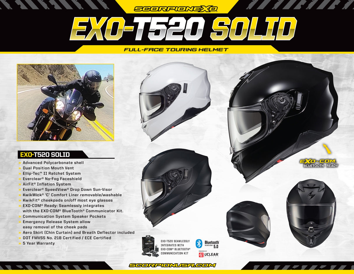 SCORPION EXO Silent Seller T520 Helmet 8.5 X 11 (20 Ct.) 59-813