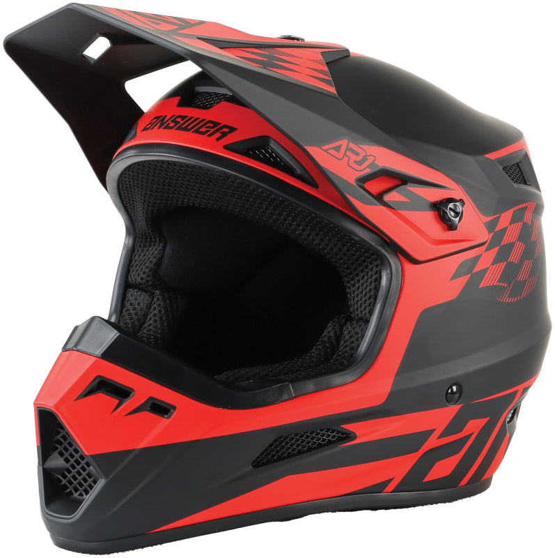 Answer AR1 Sweep Helmet Black/Red - 2XL 442907