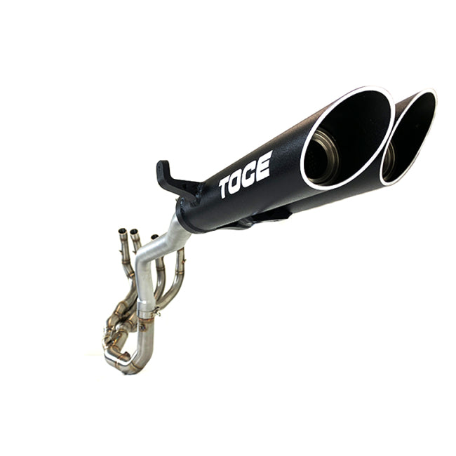 Toce T-Slash Full Exhaust System  Black Powdercoated Midpipe + Cat-Pipe Honda CBR600RR 07-25 30126-HON-T6FS