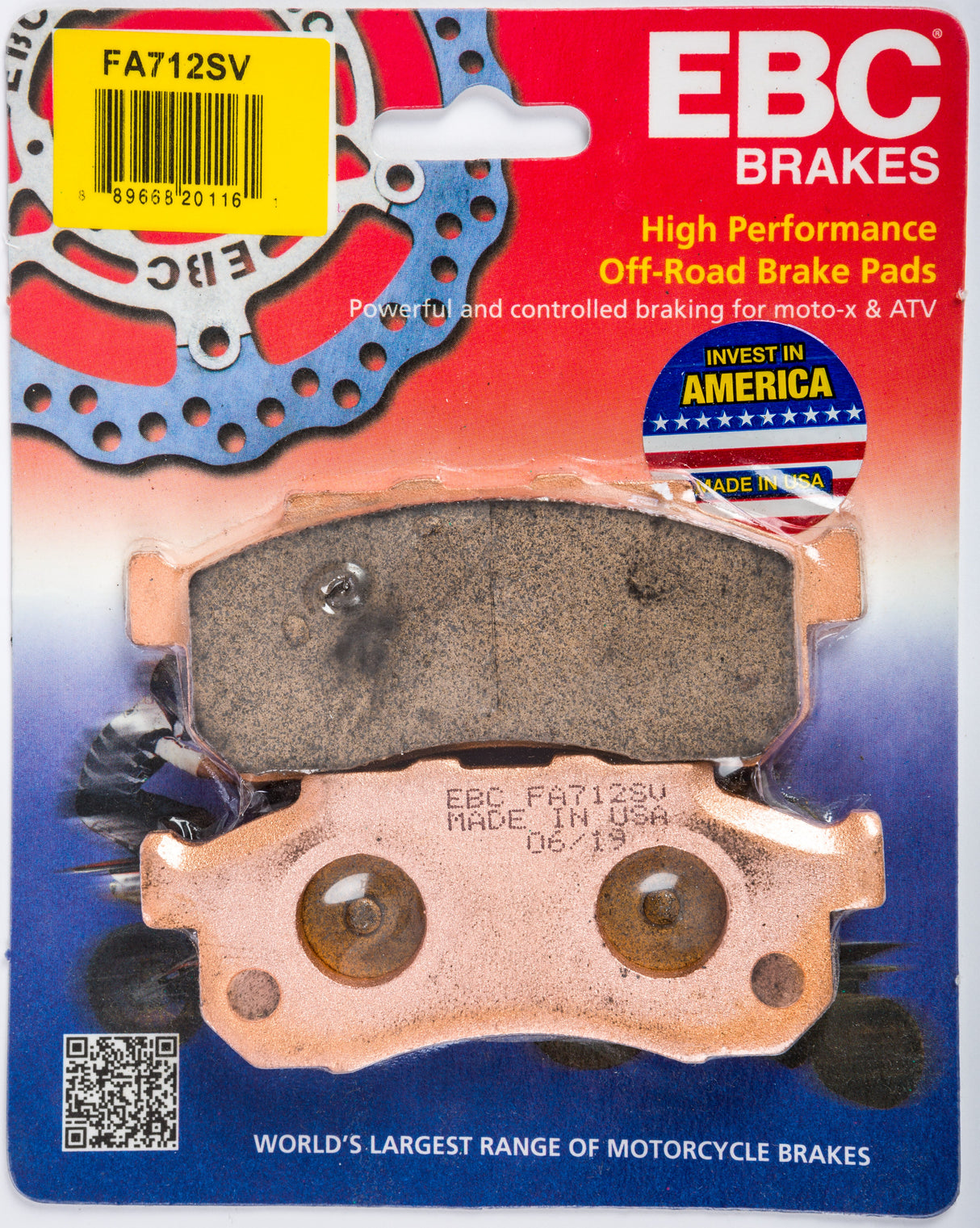 EBC Brake Pads Fa712sv Severe Duty Sv Series FA712SV