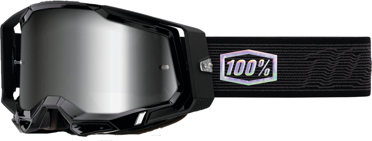 100% Racecraft 2 Goggle Topo Mirror Silver Lens 50010-00015