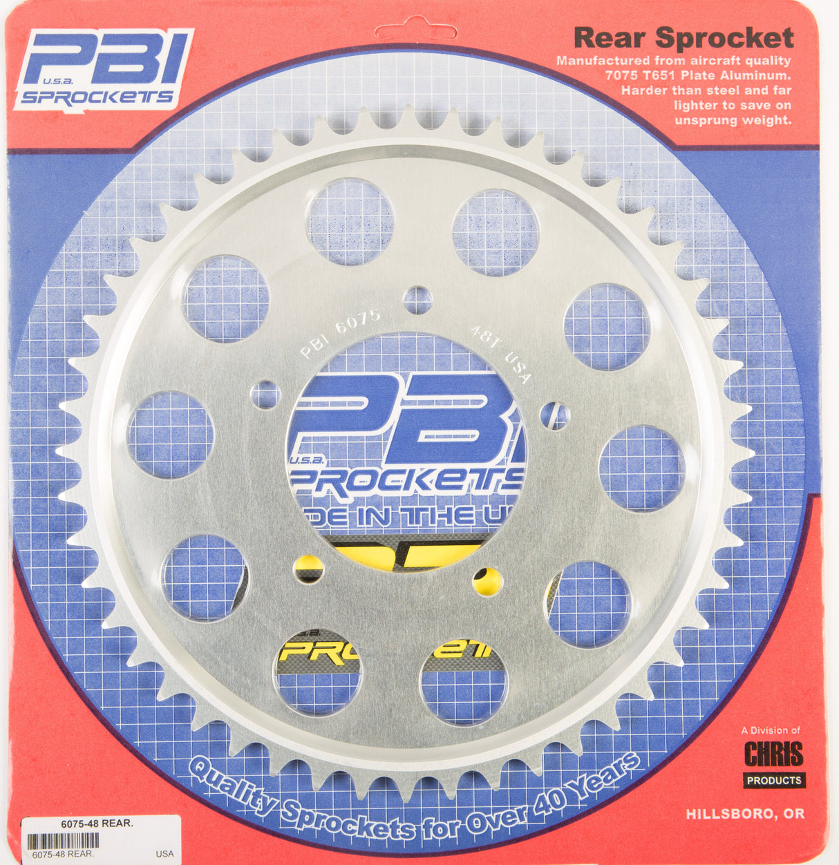 PBIRear Sprocket Aluminum 48t-530 Suz6075-48-5