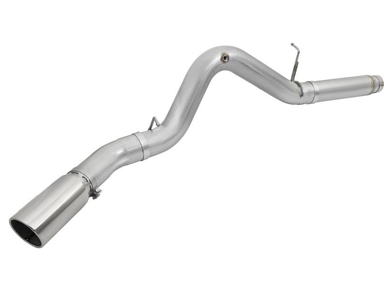 aFe Atlas Exhaust 5in DPF-Back Aluminized Steel w/ Polished Tips 16-17 GM Diesel Truck V8-6.6L (td)