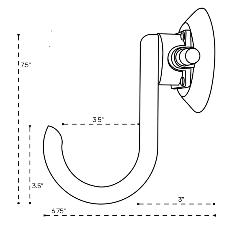 SeaSucker Utility Hook - Black MB5719B-6