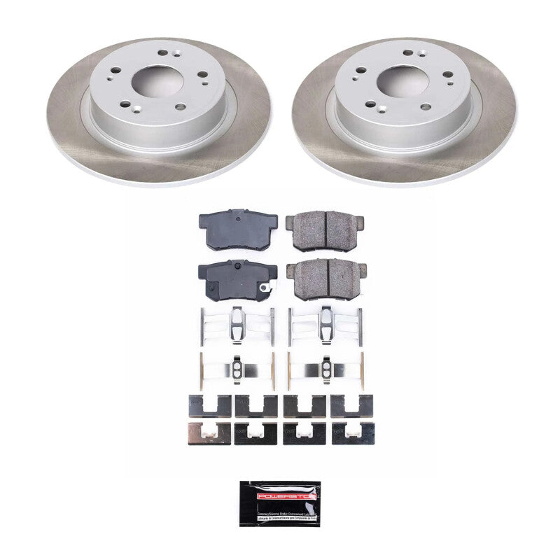 Power Stop 05-07 Honda Accord Rear Semi-Coated Rotor Kit