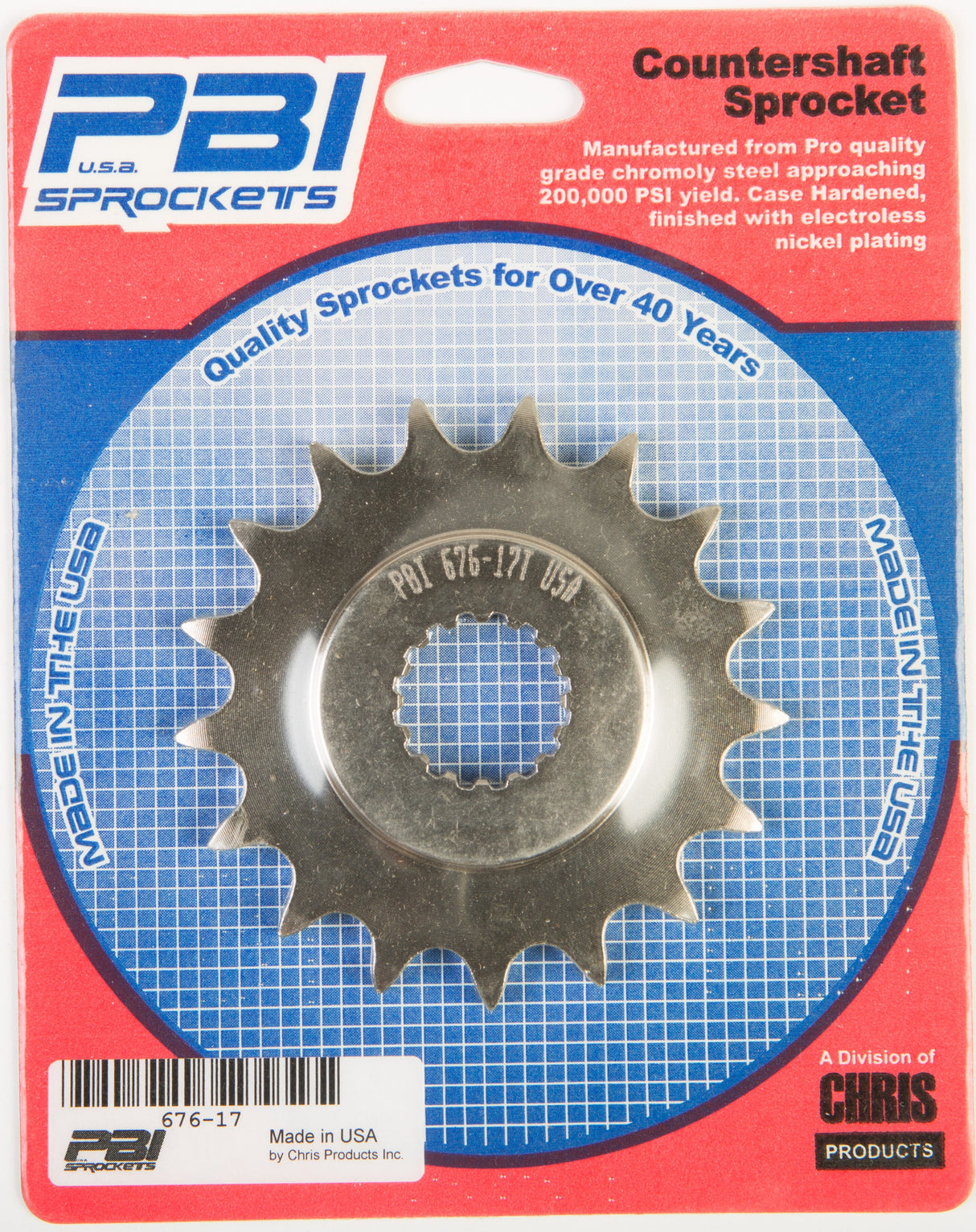 PBIFront Cs Sprocket Steel 17t-520 Suz676-17