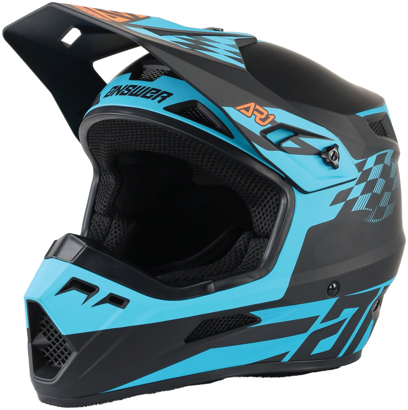 Answer AR1 Sweep Helmet Black/Astana/Hyper Orange Youth - Large 442932