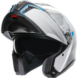 AGV Tourmodular Helmet - Frequency - Light Gray/Blue - 2XL 211251F2OY00616