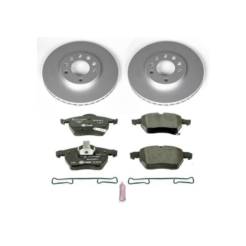 Power Stop 99-03 Saab 9-3 Front Euro-Stop Brake Kit