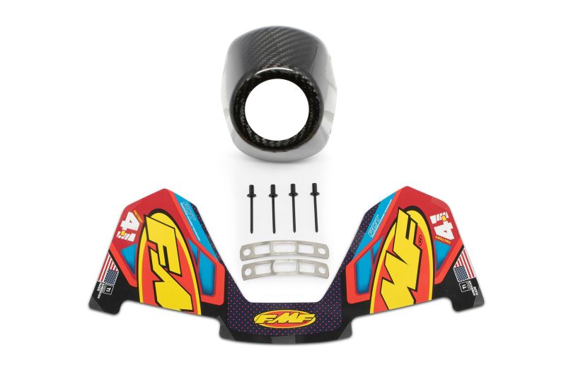 FMF Racing CRF250R 18-21/ CRF450R 17-20 Dual Fact 4.1 Carbon Replacement Endcap - Left (1 Piece) 040686