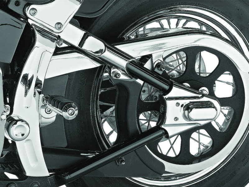 Kuryakyn Boomerang Frame Covers For 00-07 Softail Chrome 7851