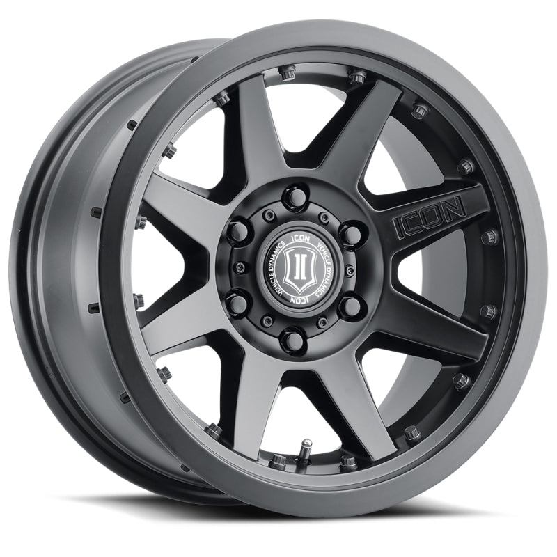 ICON Rebound Pro 17x8.5 6x135 6mm Offset 5in BS 87.1mm Bore Satin Black Wheel 21817856350SB