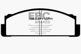 EBC 68-83 Fiat 124 1.6 Greenstuff Front Brake Pads DP2116