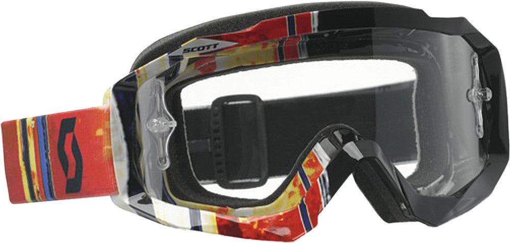 SCOTT Hustle Goggle Pixel Black/Red W/Clear Lens 217782-4051041