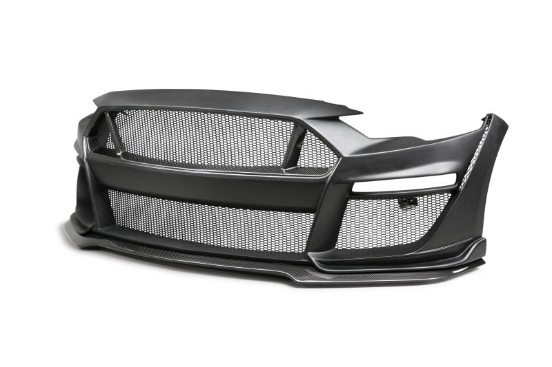 Anderson Composites 18-23 Ford Mustang Type-ST Fiberglass Front Bumper w/ CF Grille/Lip (NO CANCEL) AC-FB18FDMU-ST-PC