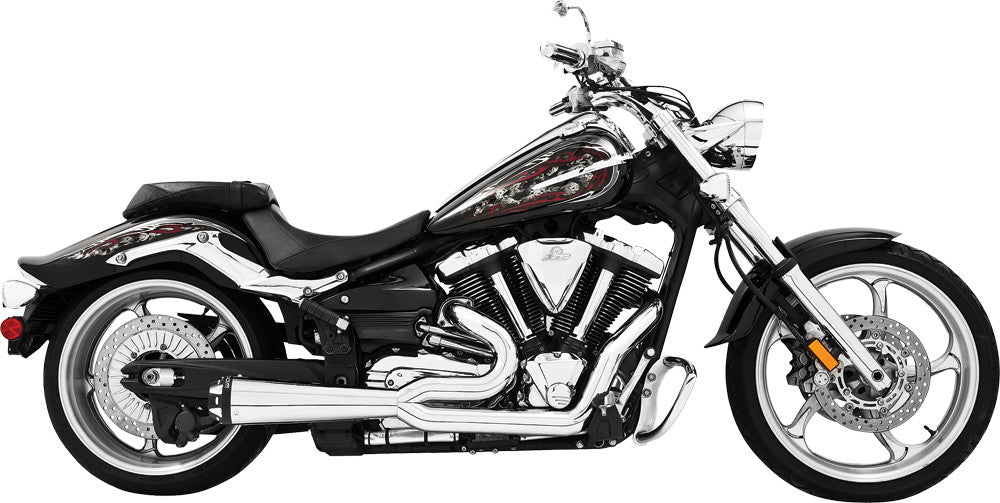 FREEDOM Exhaust 2 Into 1 Chrome Vtx1300c/R/S MH00009