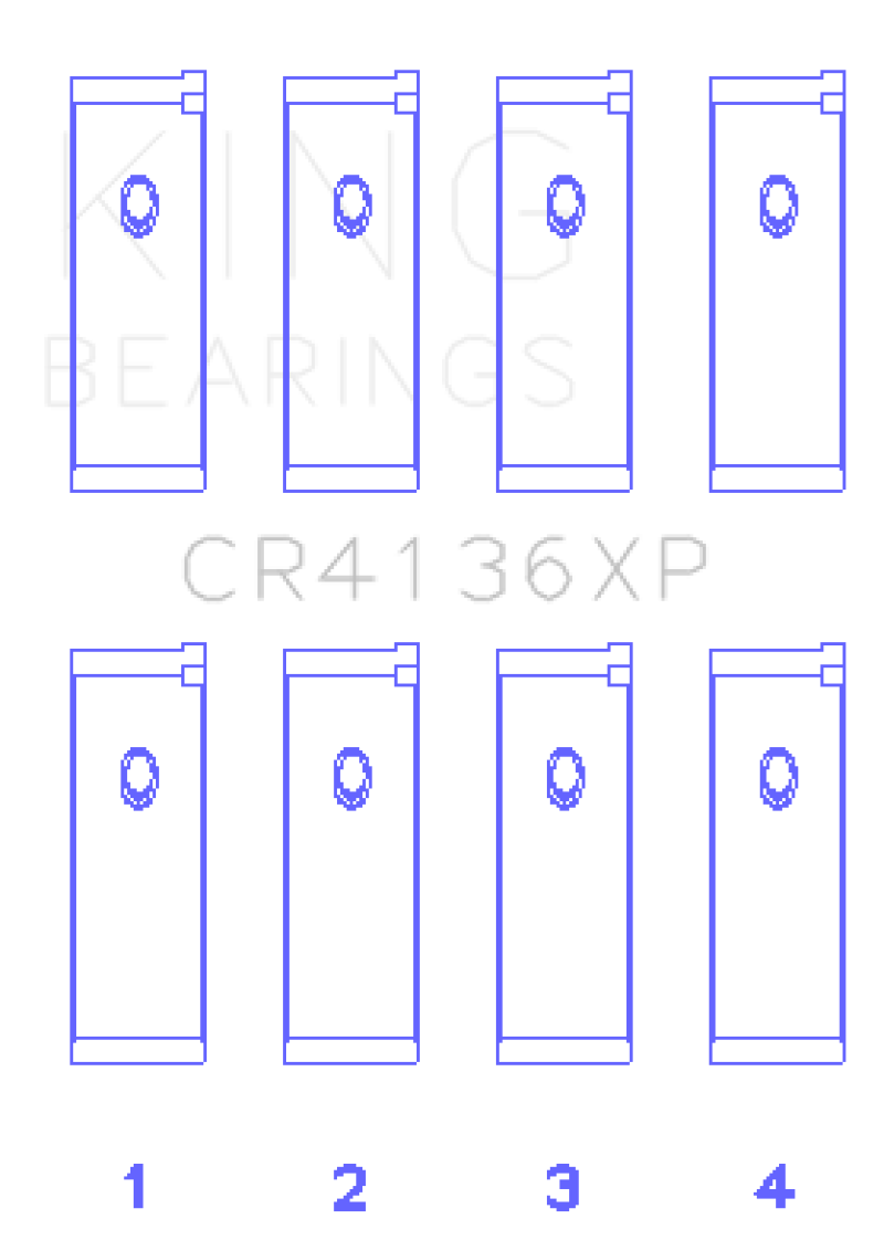 King Nissan SR20DE/DET RWD (2.0L) (Size .026) Connecting Rod Bearing Set