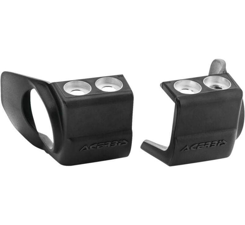 Acerbis 09+ Hon 250-450 CRF-R/X/RX/CRF450R-S/Kaw KX250F/450F/Beta Fork Shoe Protectors - Black 2709690001