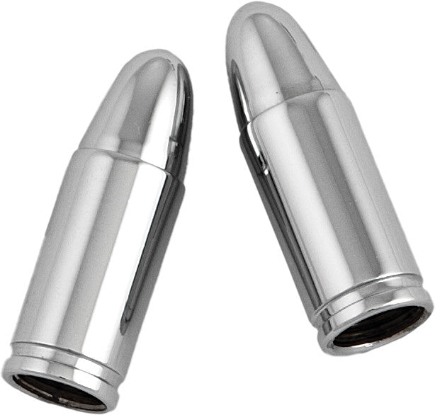 HARDDRIVE Valve Stem Caps Chrome Bullet Pr W99-6210