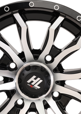 HIGH LIFTER Wheel - HL21 - Front/Rear - Gloss Black w/Machined - 14x7 - 4/137 - 4+3 (+10 mm) 14HL21-1137