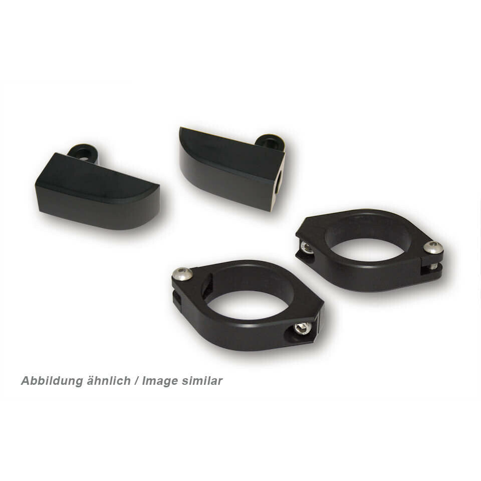 HIGHSIDER M8 Cnc Turn Signal Mount Set 42-43mm Black 220-215408