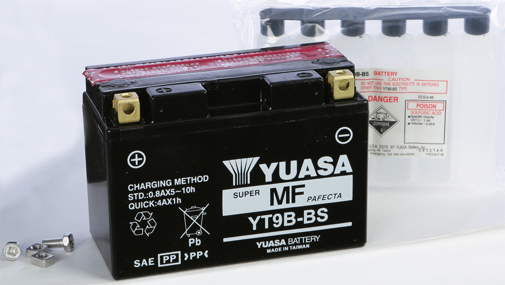 YUASA Battery Yt9b-Bs Maintenance Free YUAM629B4