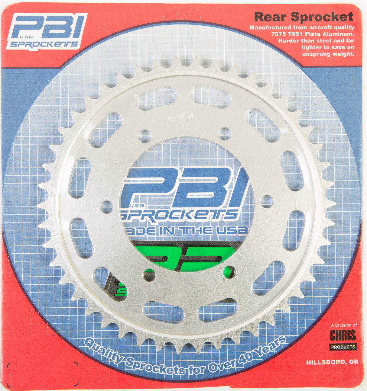 PBIRear Sprocket Aluminum 46t-530 Kaw4079-46