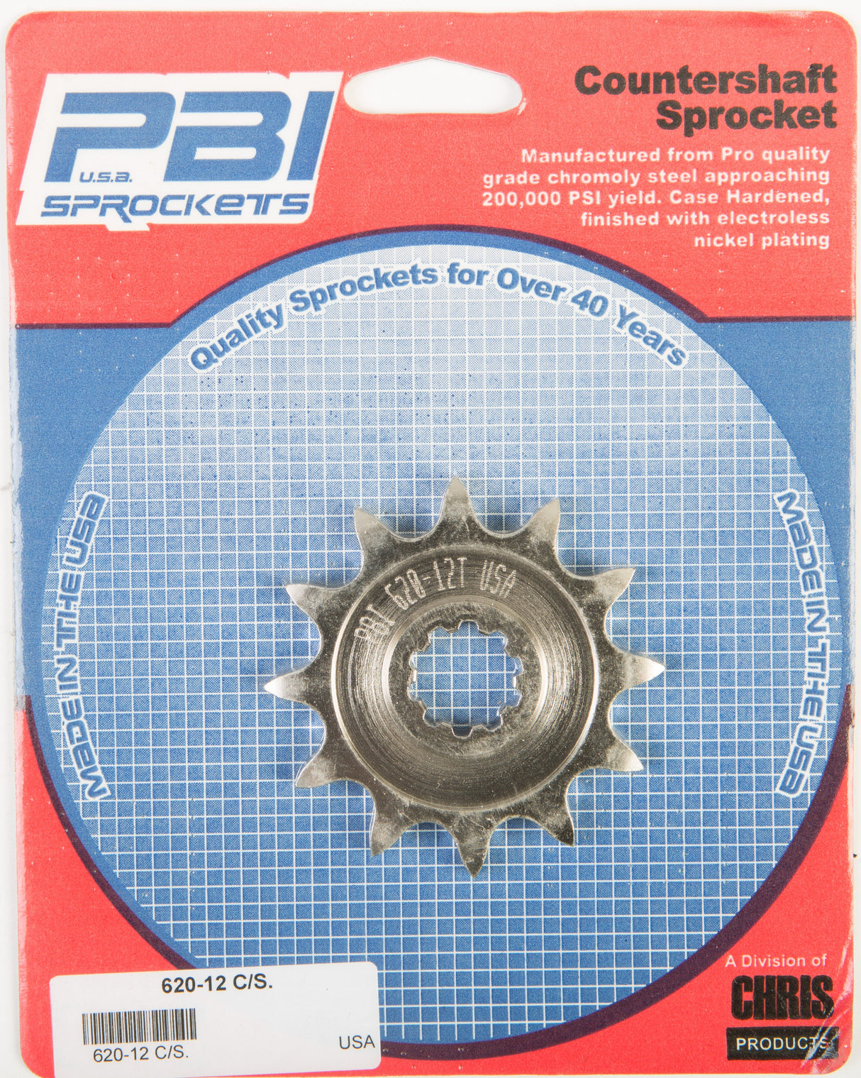 PBIFront Cs Sprocket Steel 12t-520 Kaw/Suz620-12