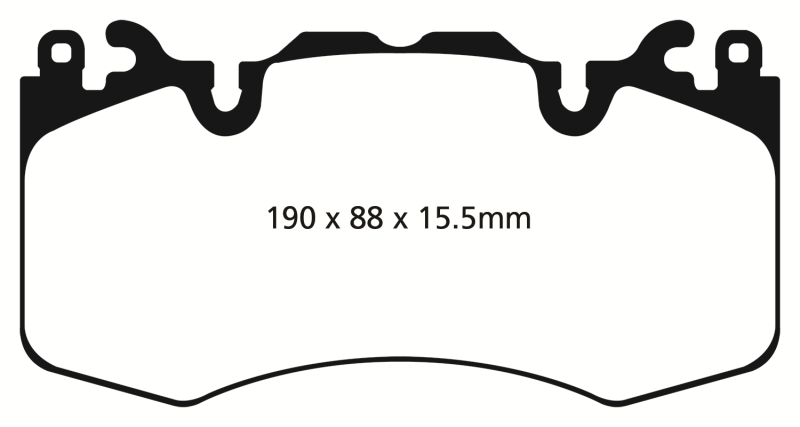 EBC 13+ Land Rover Range Rover 3.0 Supercharged Greenstuff Front Brake Pads DP62064