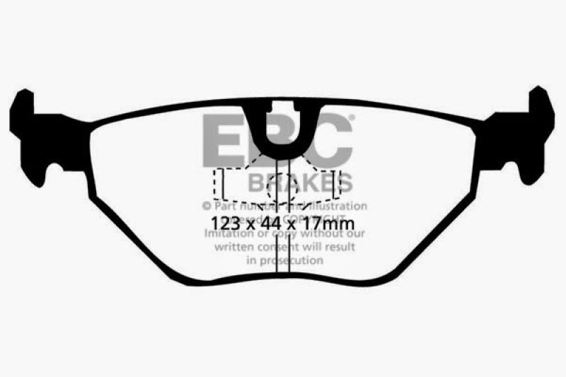 EBC 87-91 BMW M3 2.3 (E30) Redstuff Rear Brake Pads DP3690C